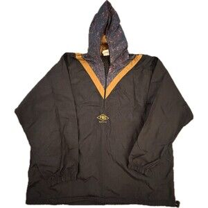 Vintage Pro Spirit 1/2 Zip Windbreaker Jacket Men’s XL Black – Retro 90s Style